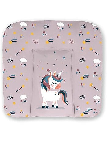 Matelas à langer bébé - imperméable motif licorne - kikido