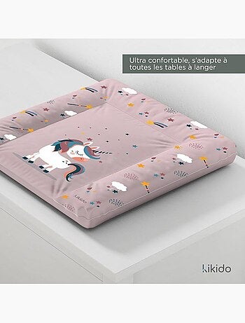 Matelas à langer bébé - imperméable motif licorne - kikido