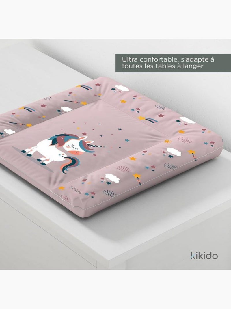 Matelas à langer bébé - imperméable motif licorne - kikido Rose - Kiabi