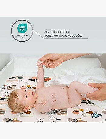 Matelas à langer bébé - imperméable oeko-tex - kikido
