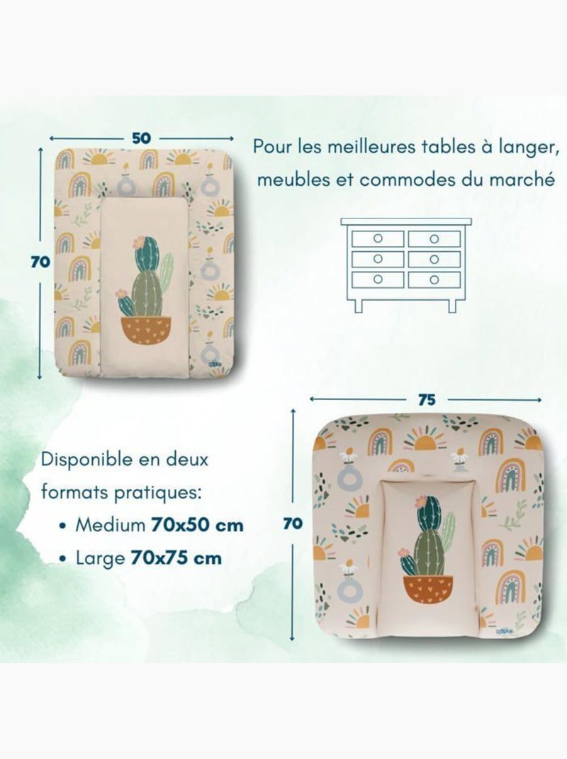 Matelas à langer bébé - imperméable oeko-tex - kikido Beige - Kiabi