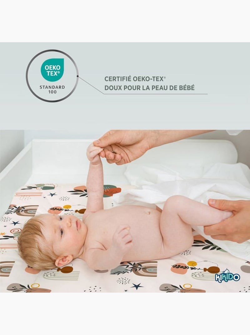 Matelas à langer bébé - imperméable oeko-tex - kikido Beige - Kiabi