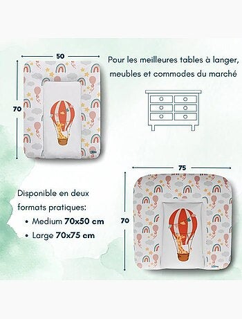 Matelas à langer bébé - imperméable oeko-tex - kikido