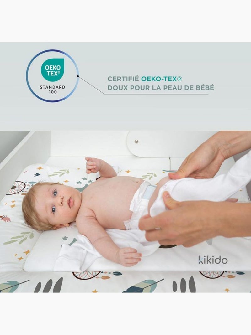 Matelas à langer bébé - imprimé pingouins imperméable - kikido Vert - Kiabi