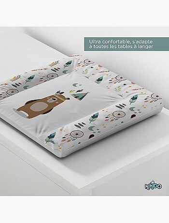 Matelas à langer bébé 50x70 cm teddy imperméable - kikido