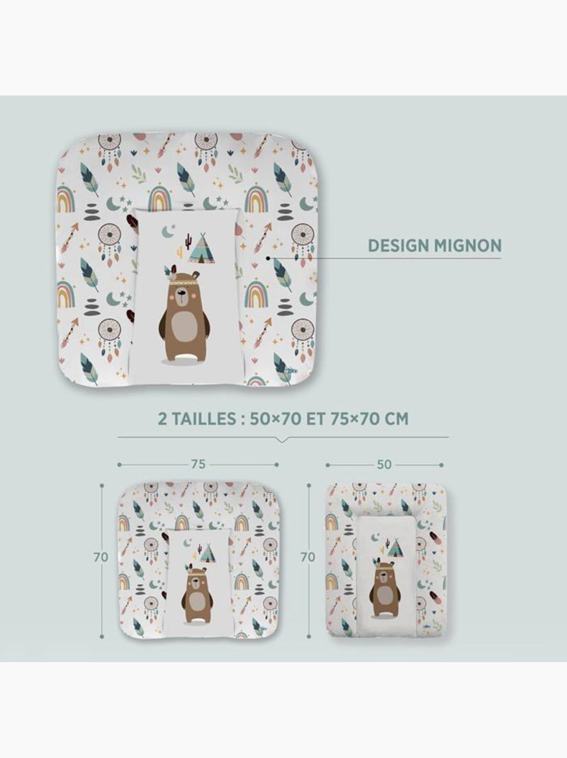 Matelas à langer bébé 50x70 cm teddy imperméable - kikido Multicolore - Kiabi