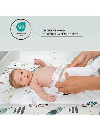 Matelas à langer bébé 75x70 cm imperméable oeko-tex shuttle - kikido