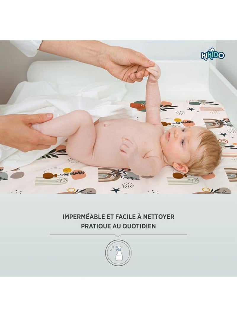 Matelas à langer bébé 75x70 cm imperméable oeko-tex shuttle - kikido Multicolore - Kiabi
