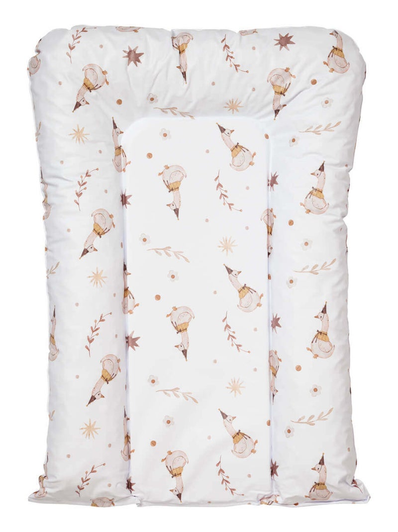 Matelas à langer bébé Flocons Blanc Marron - Kiabi