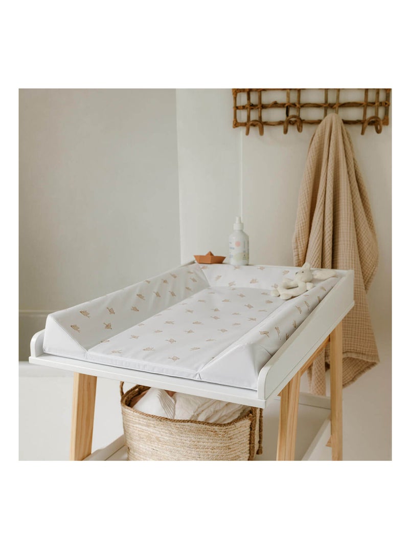 Matelas à langer bébé Luxe Beige/Blanc - Kiabi