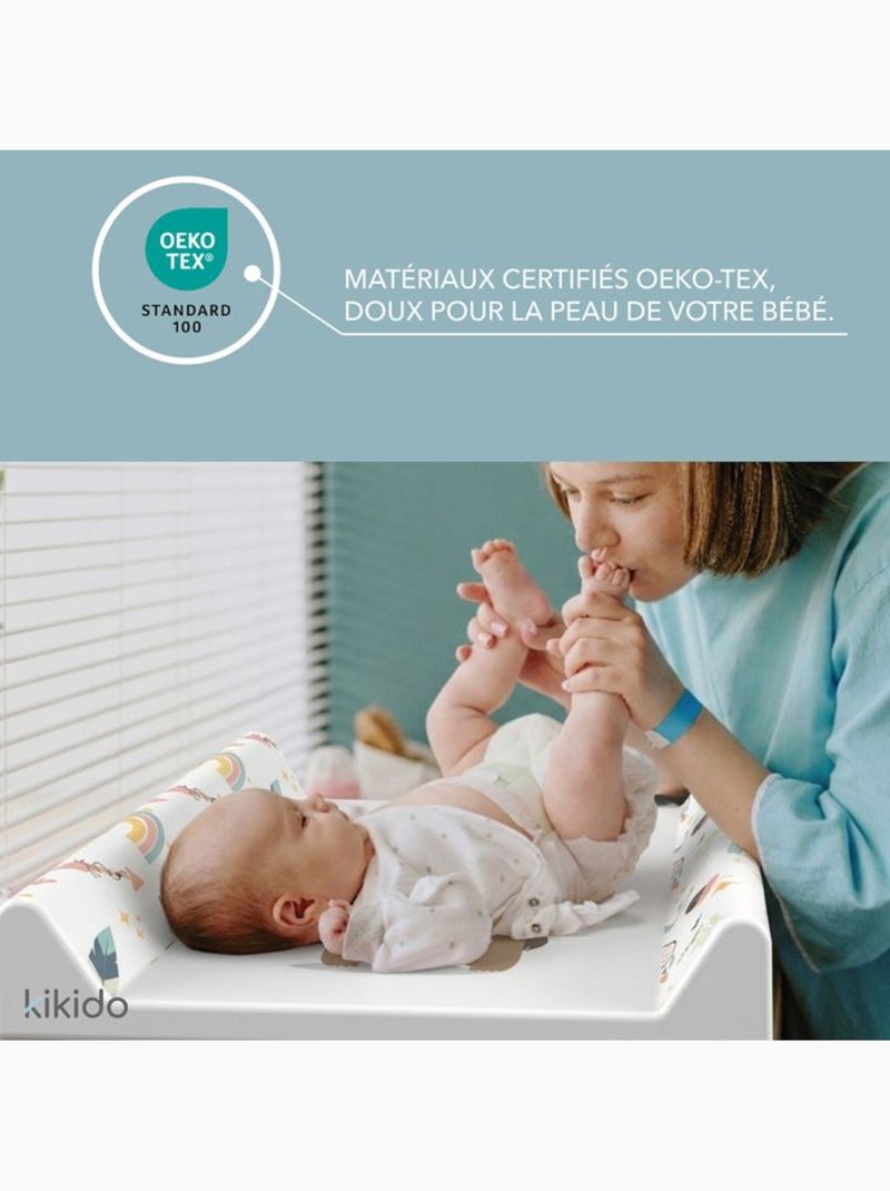 Matelas à langer bébé rigide 50x70 cm motif cactus - kikido Beige - Kiabi