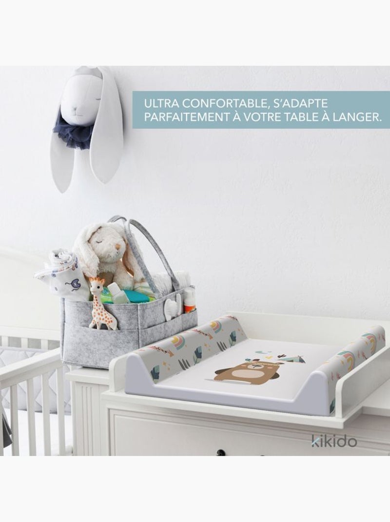 Matelas à langer bébé rigide 70x50 cm teddy - kikido Blanc - Kiabi