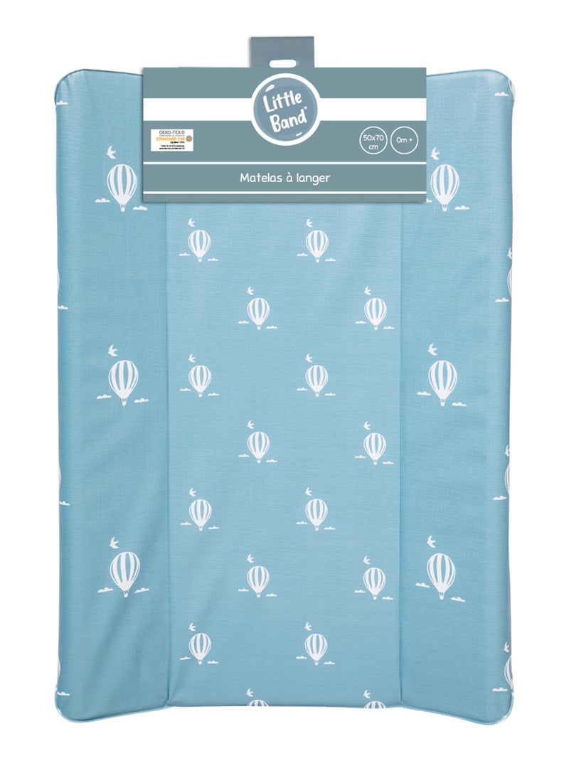Matelas à langer bébé Standard Premium - Ballon - Little Band Bleu Blanc - Kiabi