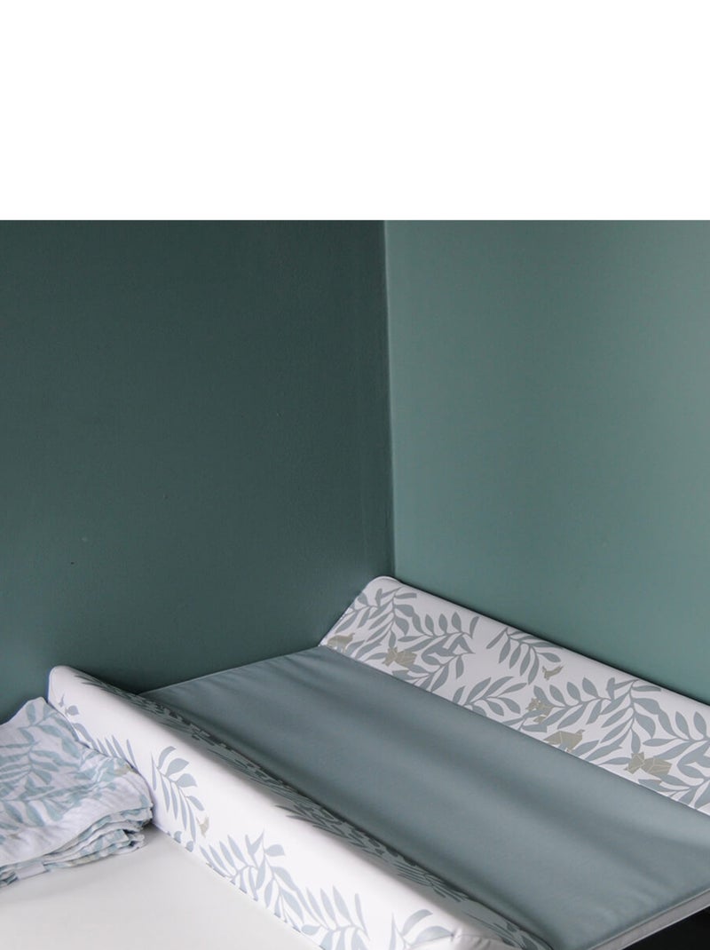 Matelas à langer bébé Standard Premium Blanc Vert clair - Kiabi
