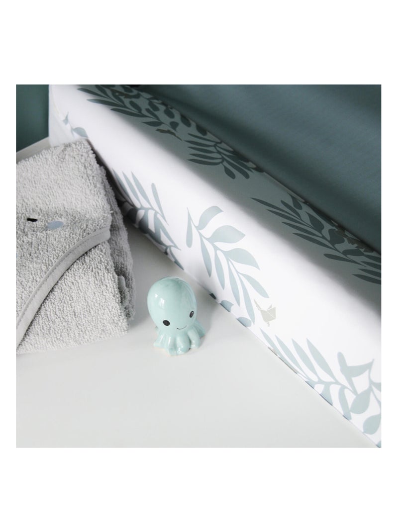 Matelas à langer bébé Standard Premium Blanc Vert clair - Kiabi