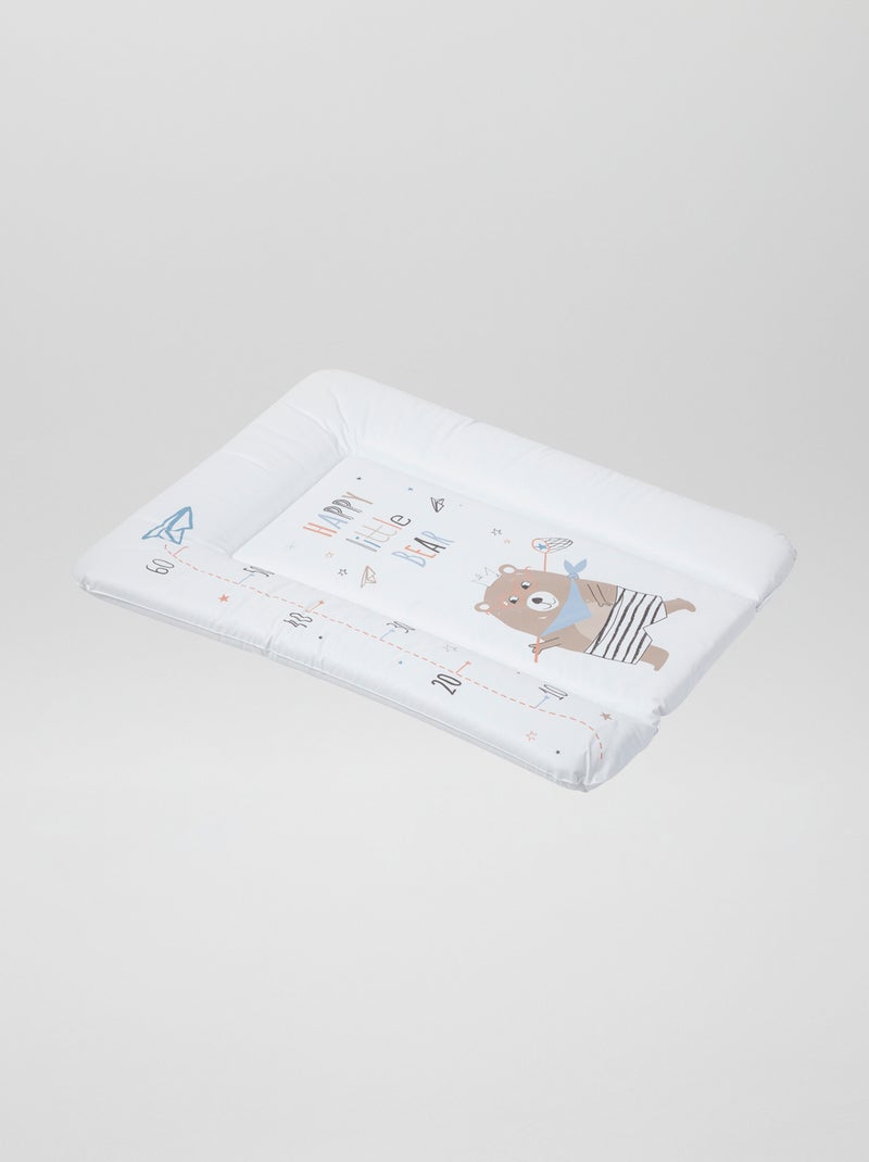 Matelas à langer Blanc/bleu - Kiabi
