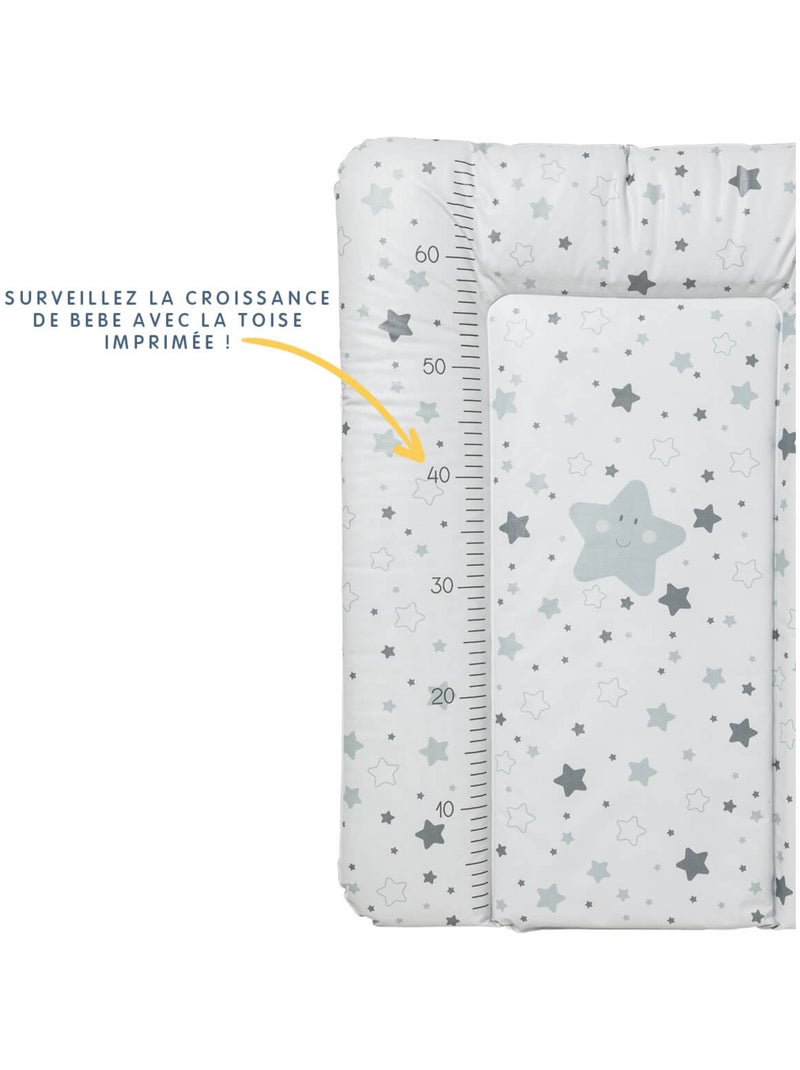 Matelas à langer Confort 50x70 cm - Etoiles grises - Babycalin Gris - Kiabi