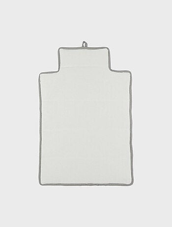 Matelas à langer de voyage kaki gaze de coton bio & éponge Noukie's