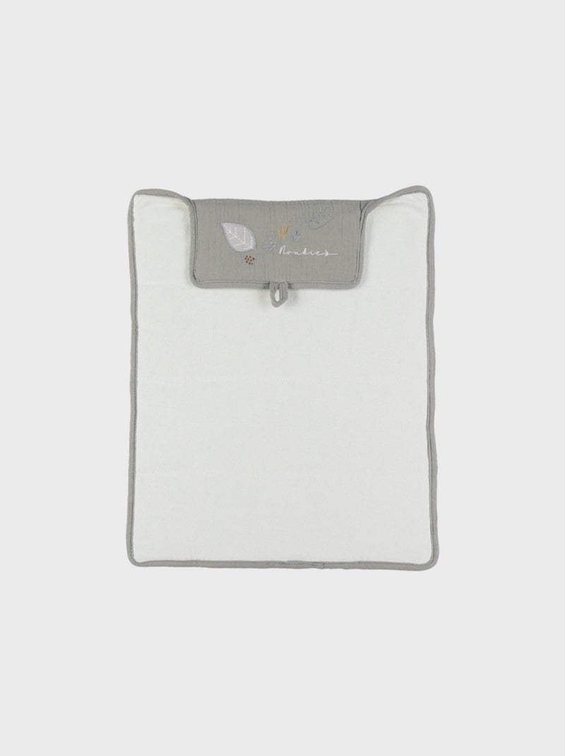 Matelas à langer de voyage kaki gaze de coton bio & éponge Noukie's Beige - Kiabi