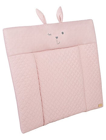 Matelas à langer déperlant avec tête de lapin 'Roba roba style'