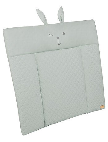 Matelas à langer déperlant avec tête de lapin 'Roba roba style'