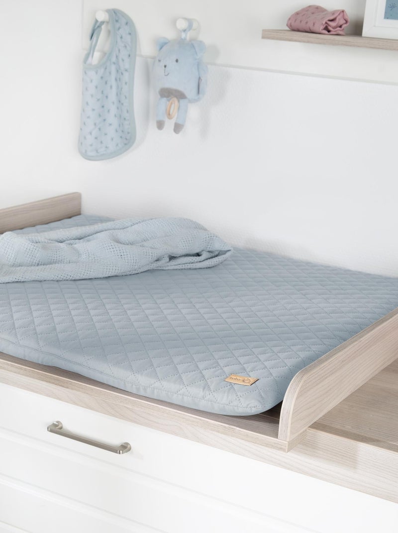 Matelas à langer déperlant matelassé 'roba Style' Bleu - Kiabi
