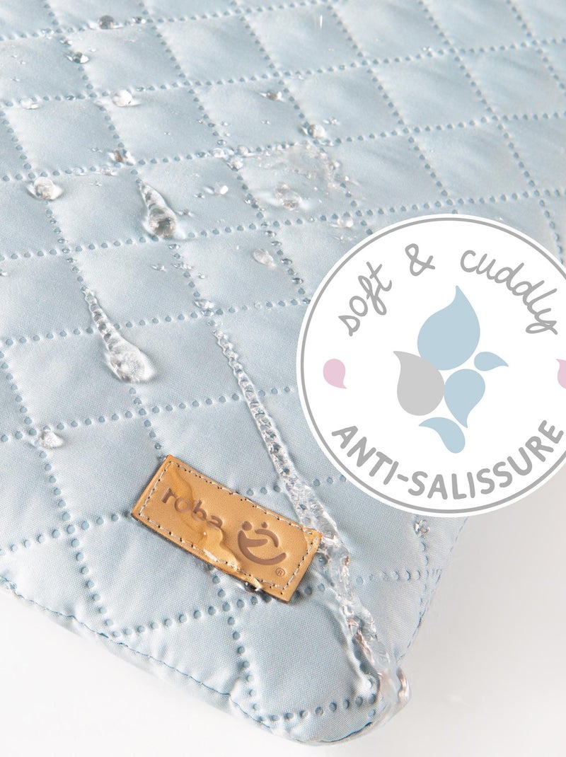Matelas à langer déperlant matelassé 'roba Style' Bleu - Kiabi