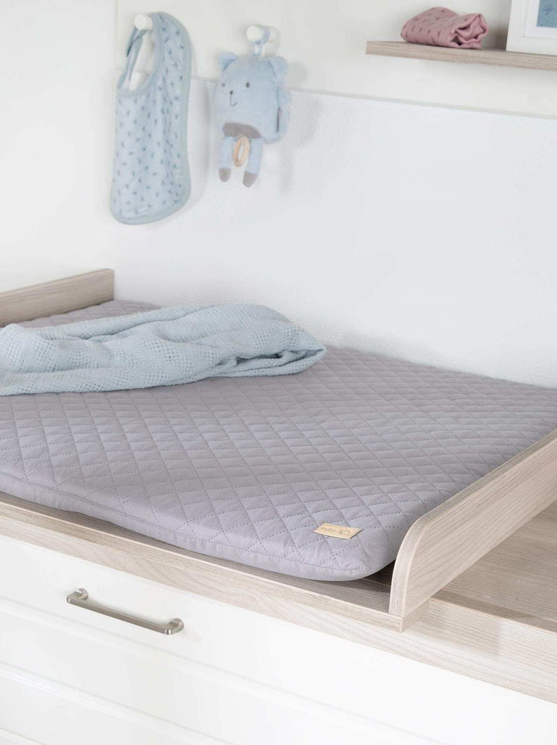 Matelas à langer déperlant matelassé 'roba Style' Gris - Kiabi