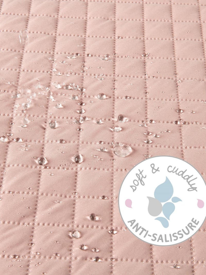 Matelas à langer déperlant matelassé 'roba Style' Rose - Kiabi