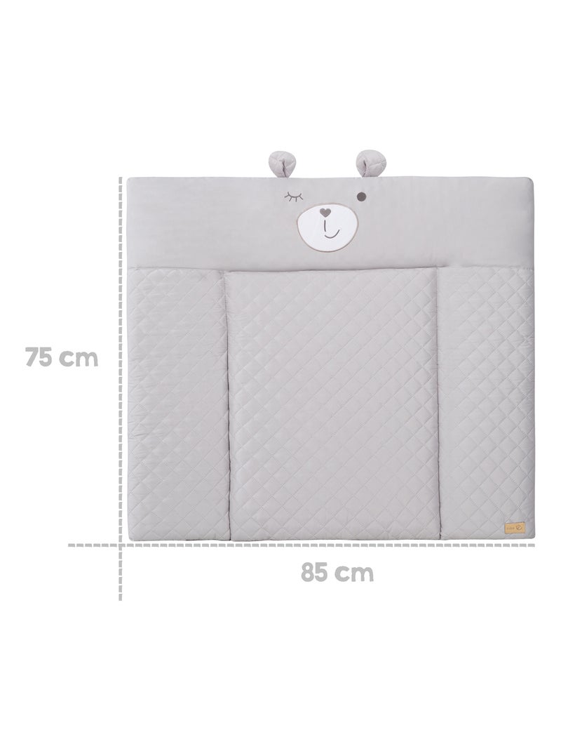 Matelas à langer déperlant tête ourson 'roba style' ROBA Gris - Kiabi