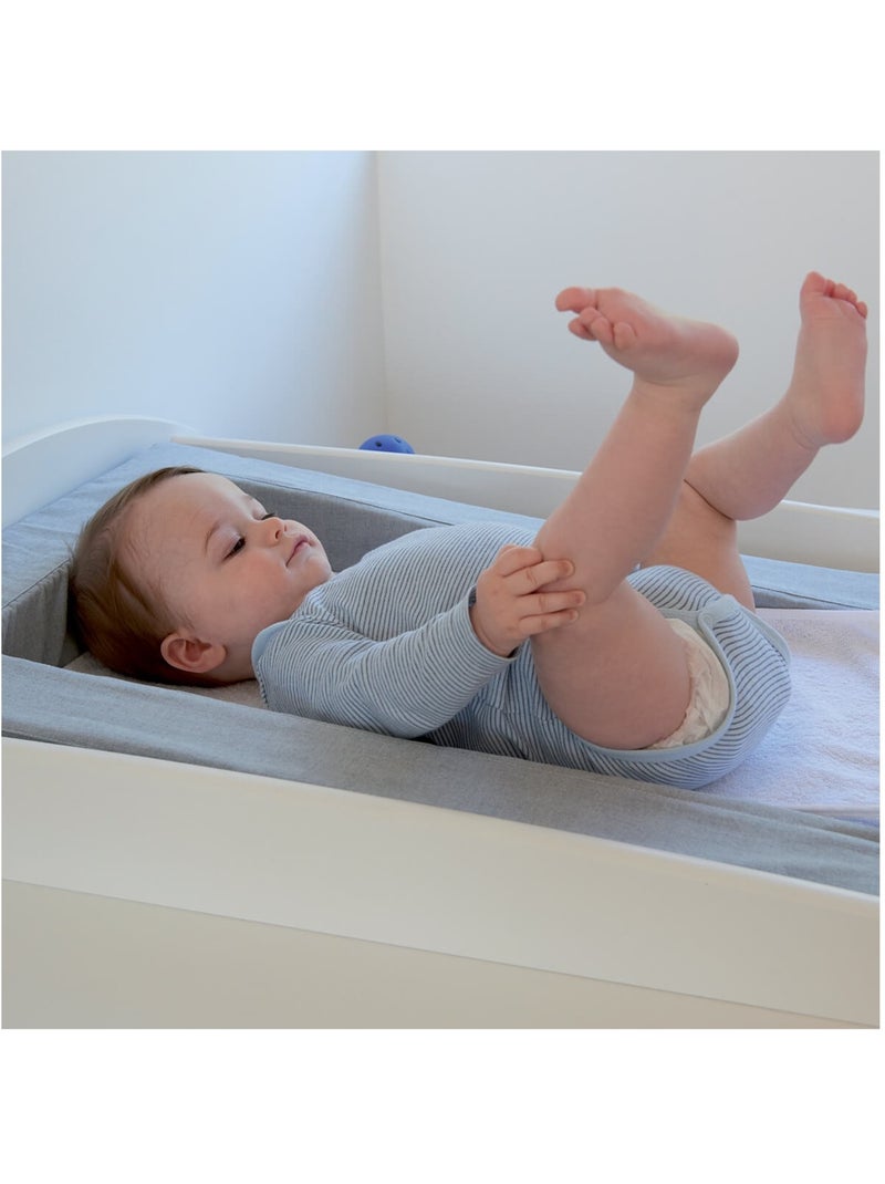 Matelas à langer douillet évolutif gris chiné Gris - Kiabi
