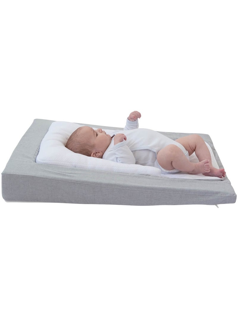 Matelas à langer douillet évolutif gris chiné Gris - Kiabi
