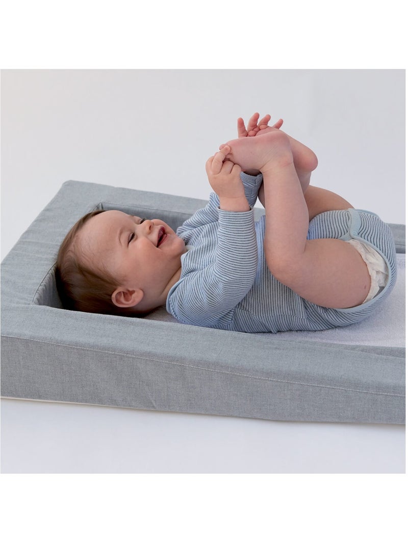 Matelas à langer douillet évolutif gris chiné Gris - Kiabi