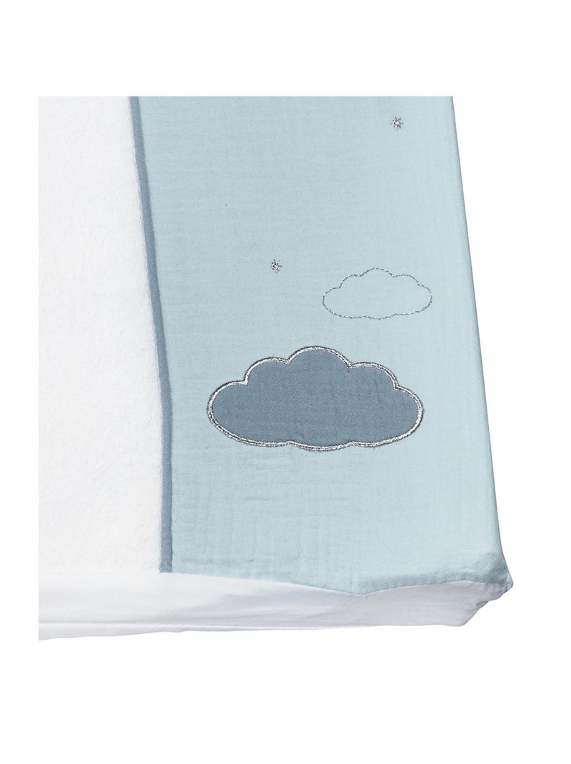 Matelas à langer en coton - SAUTHON Blanc Bleu - Kiabi