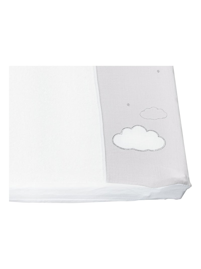Matelas à langer en coton - SAUTHON Blanc Gris - Kiabi