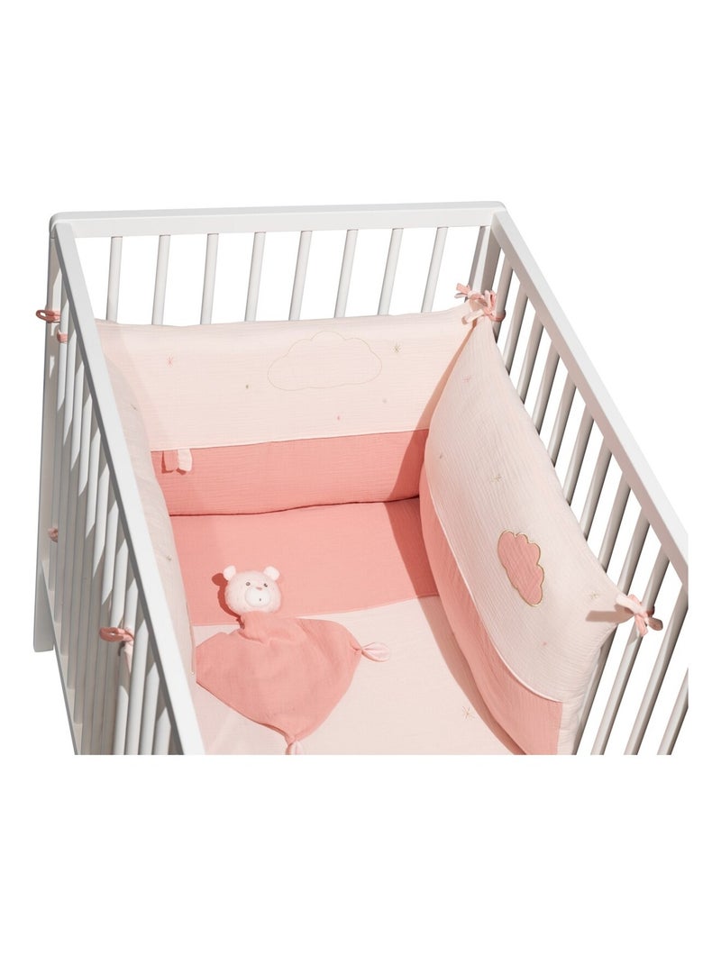 Matelas à langer en coton - SAUTHON Blanc Rose - Kiabi