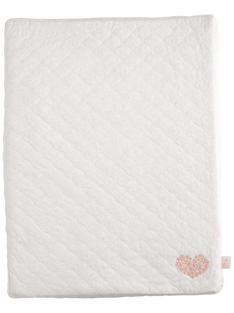 Matelas à langer en coton avec serviette - Beige - Kiabi