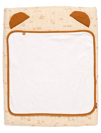 Matelas à langer en double gaze de coton et sa serviette - SAUTHON