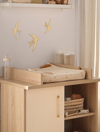 Matelas à langer en double gaze de coton et sa serviette - SAUTHON