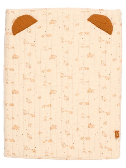Matelas à langer en double gaze de coton et sa serviette - SAUTHON - Kiabi