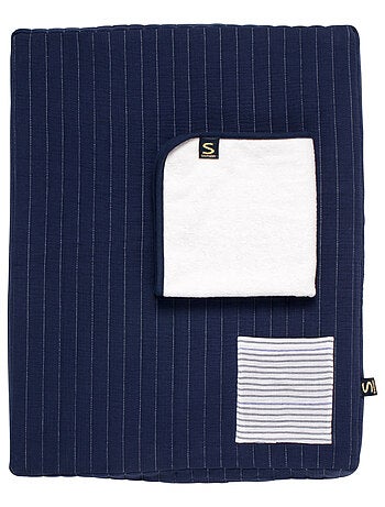 Matelas à langer en double gaze de coton et sa serviette - SAUTHON