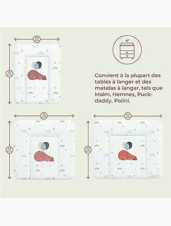 Matelas à langer épais lavable imperméable - ceba baby