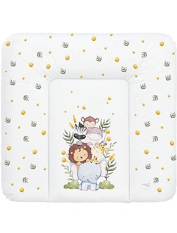 Matelas à langer épais lavable imperméable - joyeux safari - ceba baby