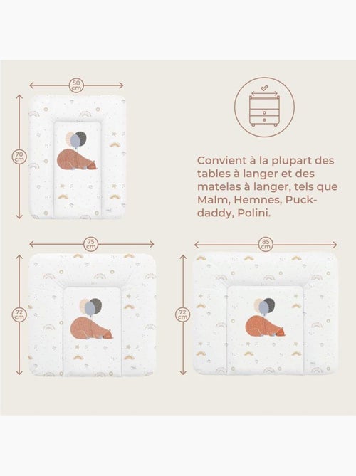Matelas à langer épais lavable imperméable - joyeux safari - ceba baby - Kiabi