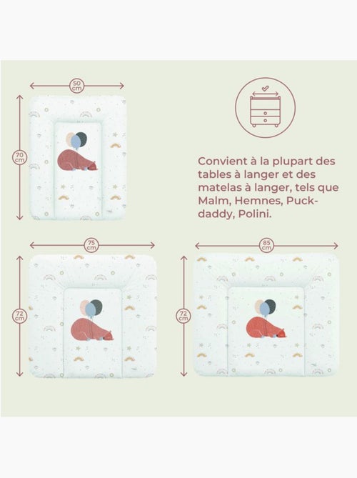Matelas à langer épais lavable pvc imperméable hypoallergénique - ceba baby - Kiabi