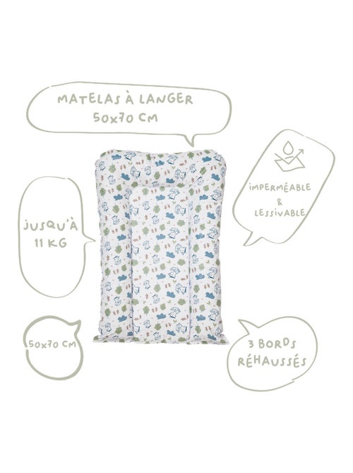 Matelas à langer Flocons Naissance en PVC Greenland - Kiabi