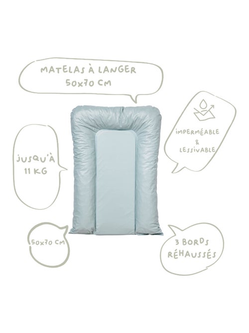 Matelas à langer Flocons Naissance en PVC Uni - Babycalin - Kiabi