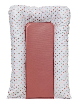 Matelas à langer Flocons Triangle framboise