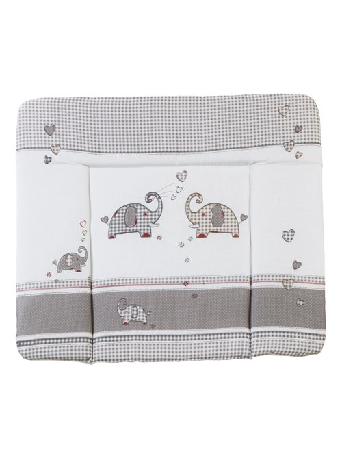 Matelas à langer imprimé éléphant 85 x 75 cm 'Jumbotwins' ROBA - Kiabi