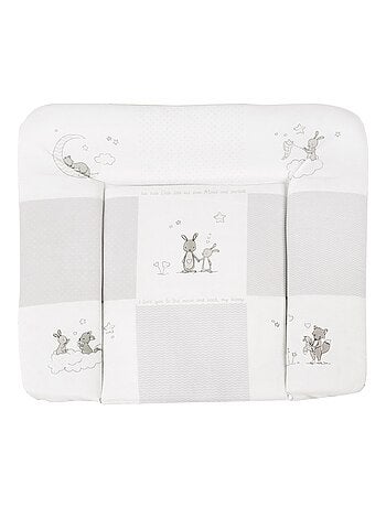 Matelas à langer imprimé lapin 85 x 75 cm 'Fox & Bunny' ROBA